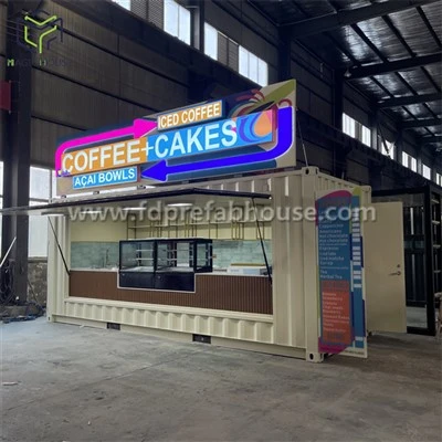 Bar caffetteria container da 20GP spedito nel Regno Unito